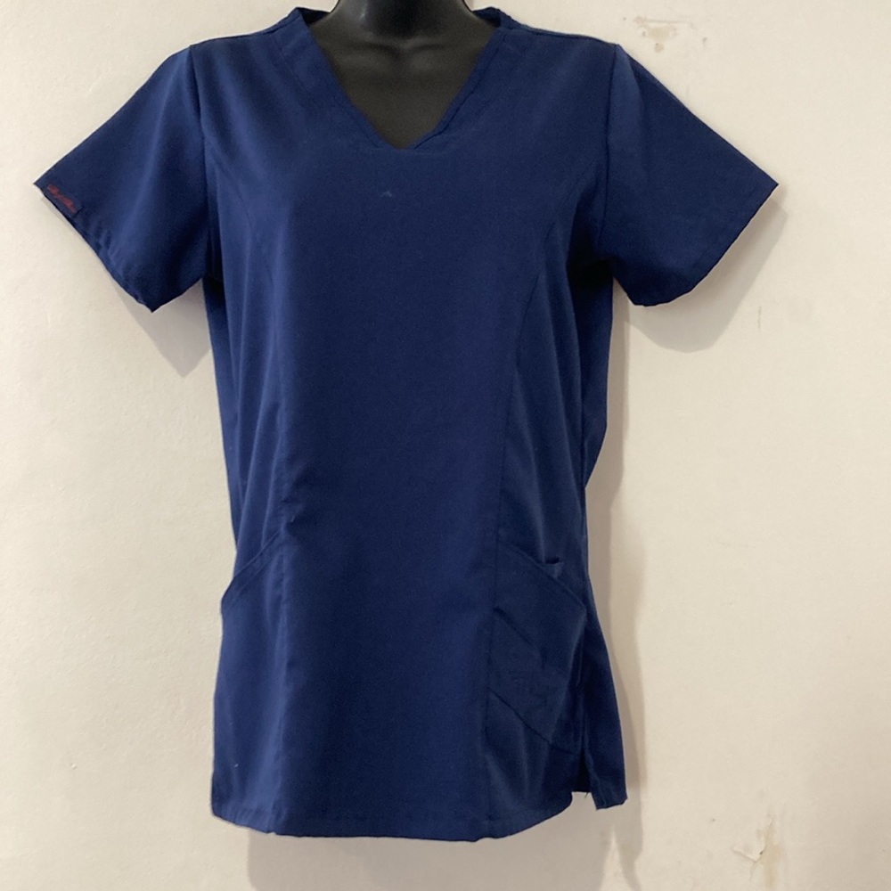 Marilyn Monroe Scrub top. Navy Blue Scrub top excellent pre~loved condit…